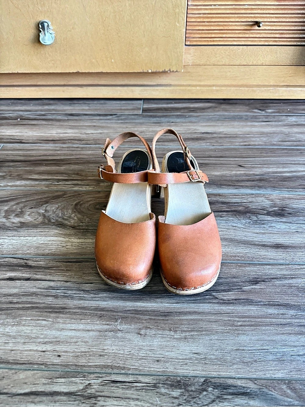 Swedish Hasbeens Clogs Brown
